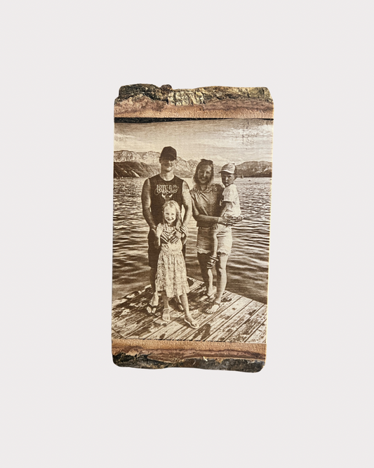 Holzfoto klein, Birke massiv