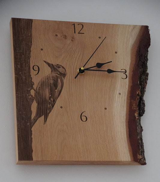 Wanduhr, Eiche massiv