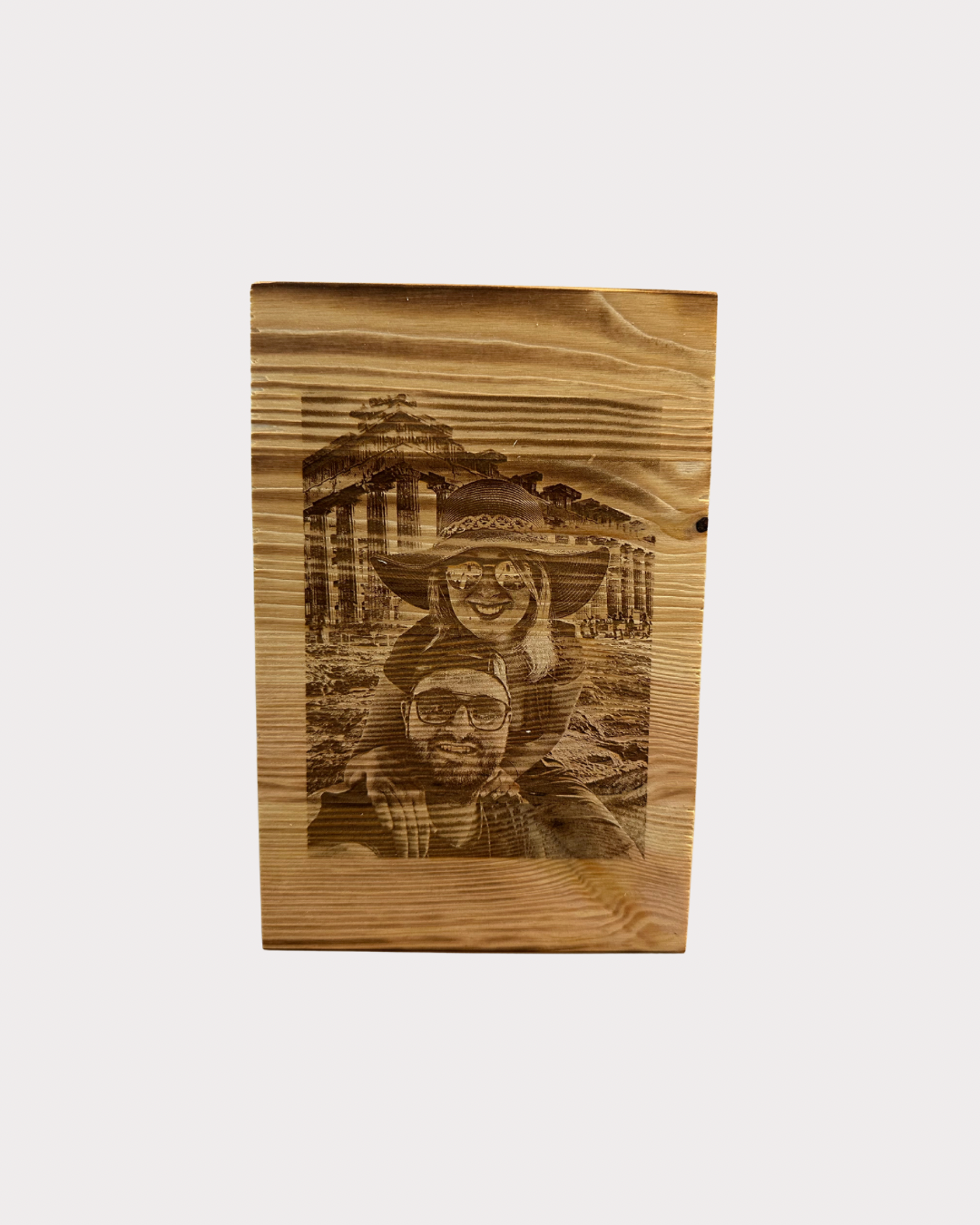 Holzfoto, Kiefer geflammt-rustikal