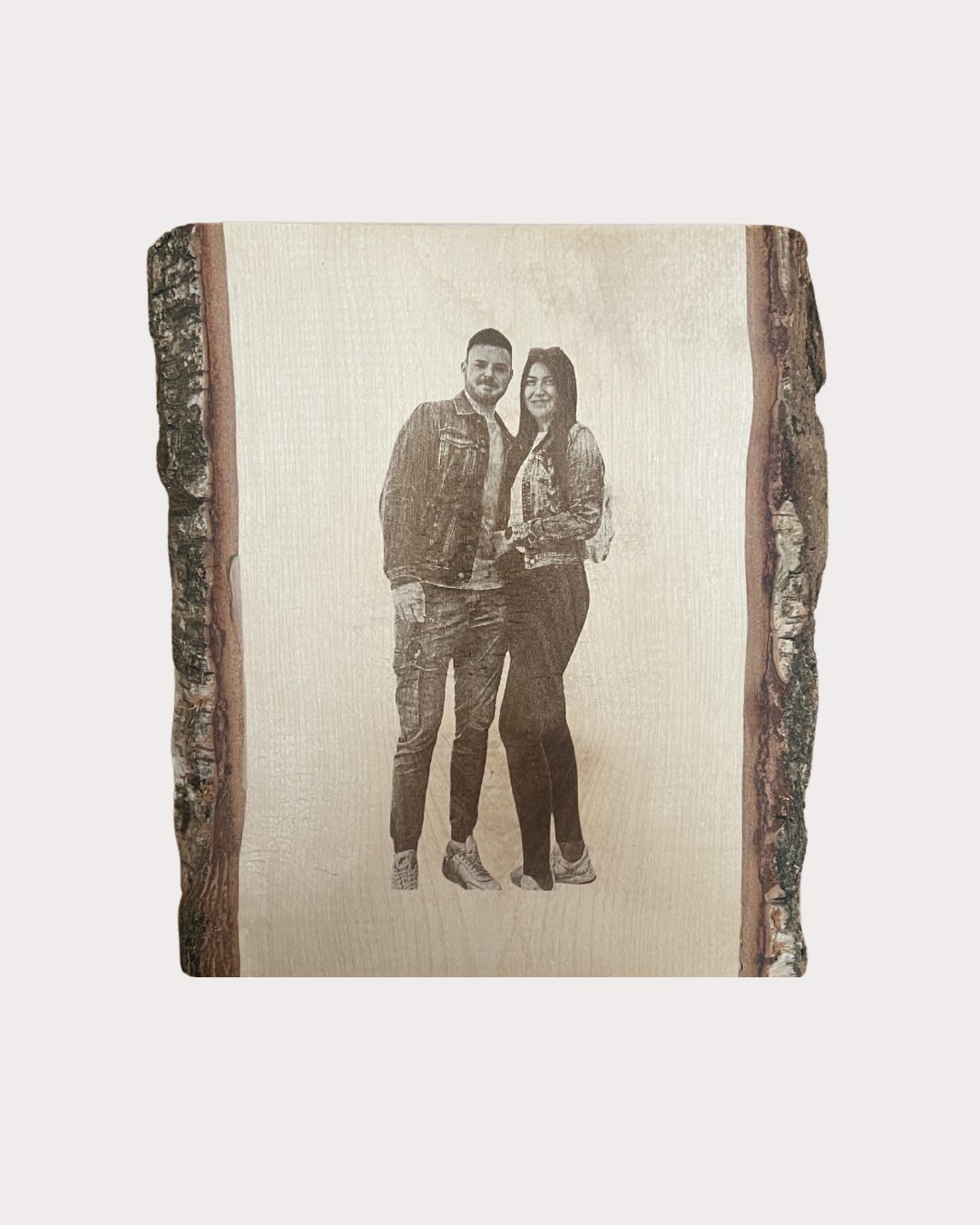 Holzfoto groß, Birke massiv