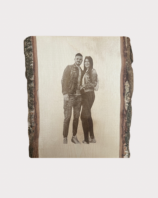 Holzfoto groß, Birke massiv