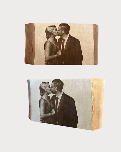 Holzfoto klein, Birke massiv