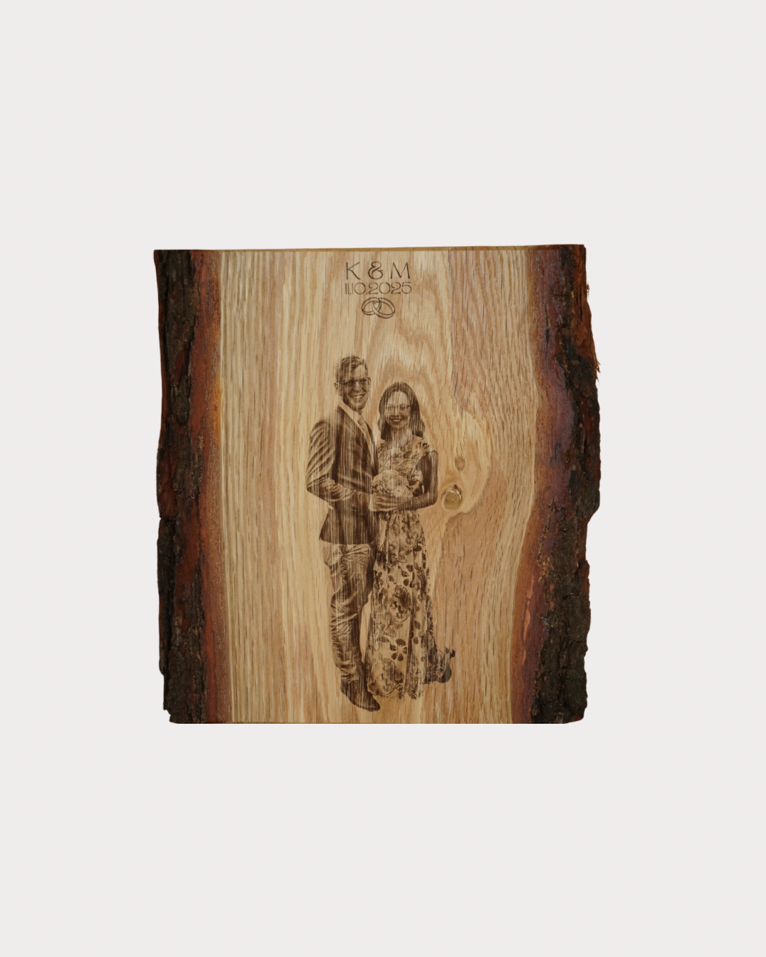 Holzfoto groß, Eiche massiv