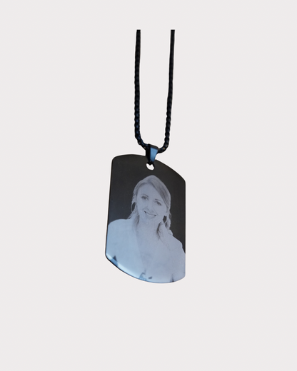 Anhänger, Edelstahl schwarz