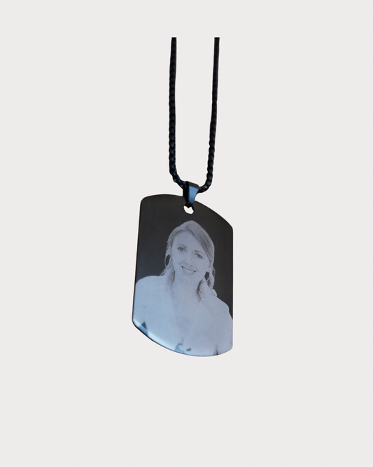 Anhänger, Edelstahl schwarz