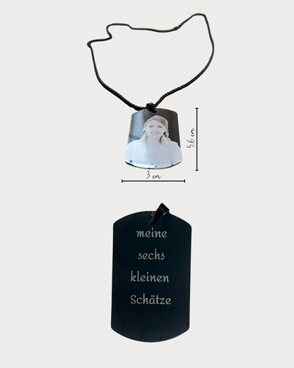Anhänger, Edelstahl schwarz