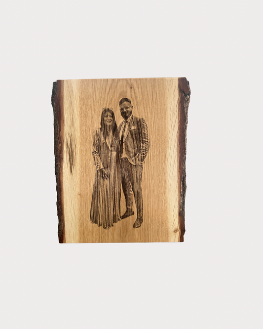 Holzfoto groß, Eiche massiv